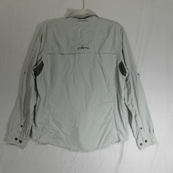 Habitat Shirt Mens Large Fishing Gray/Dusk Vented Outdoor Long Sleeve UPF 30+ - Picture 12 of 12